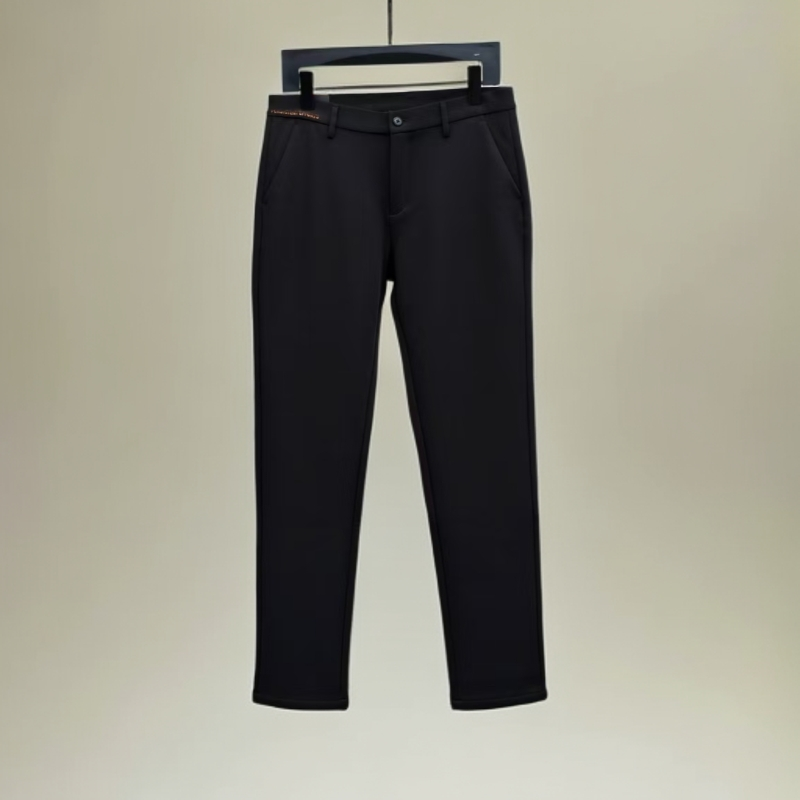 【休闲裤5412】男士秋冬轻奢商务通勤经典百搭直筒黑色休闲裤