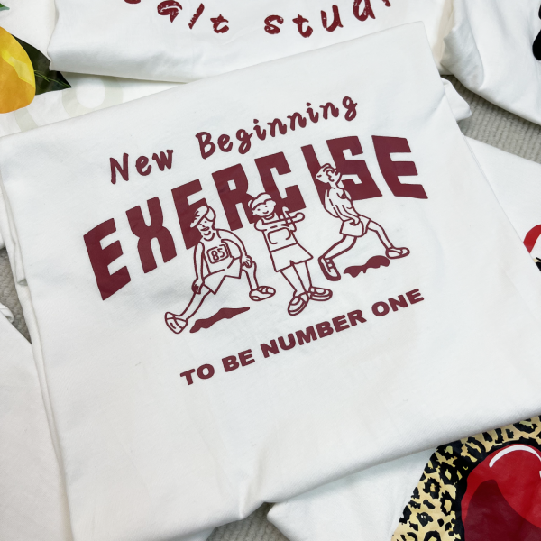 T恤宽松极简风街头时尚印花字母短袖ins风圆领