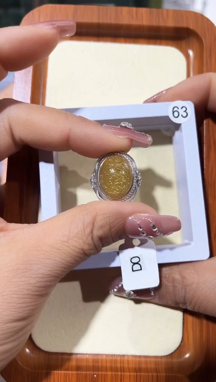 【闪购商品】水晶戒指银S925镶嵌定制