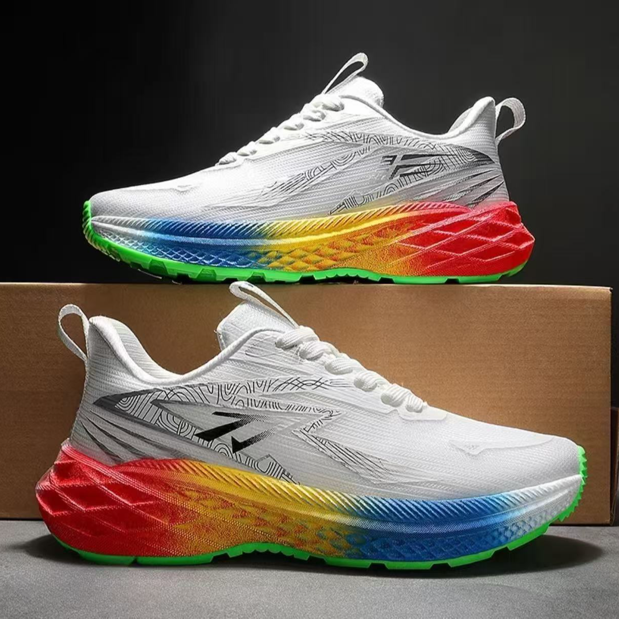 DF春秋情侣款透气时尚潮流休闲运动鞋