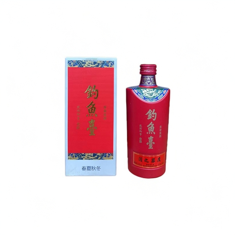 钓鱼台【2019年】钓鱼台景泰蓝酒(酱香型白酒)春夏秋冬-春53度500ml
