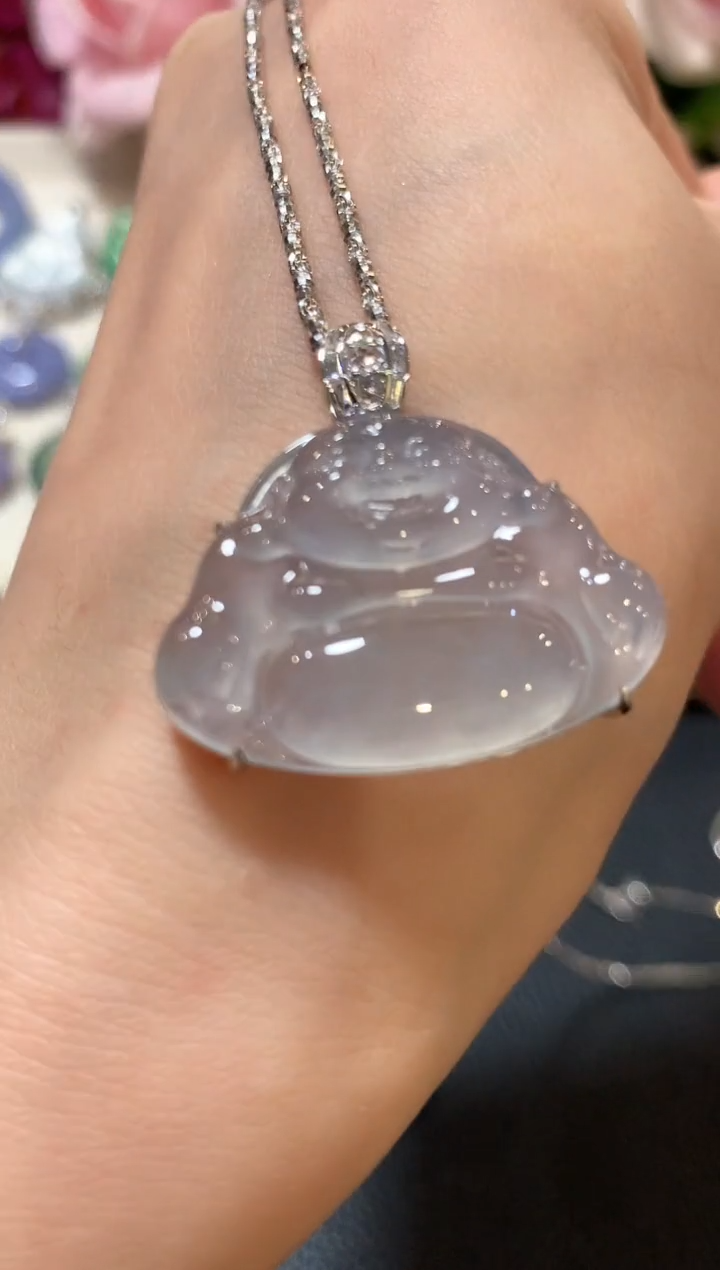 吊坠(不含链)18K金镶嵌翡翠z96 