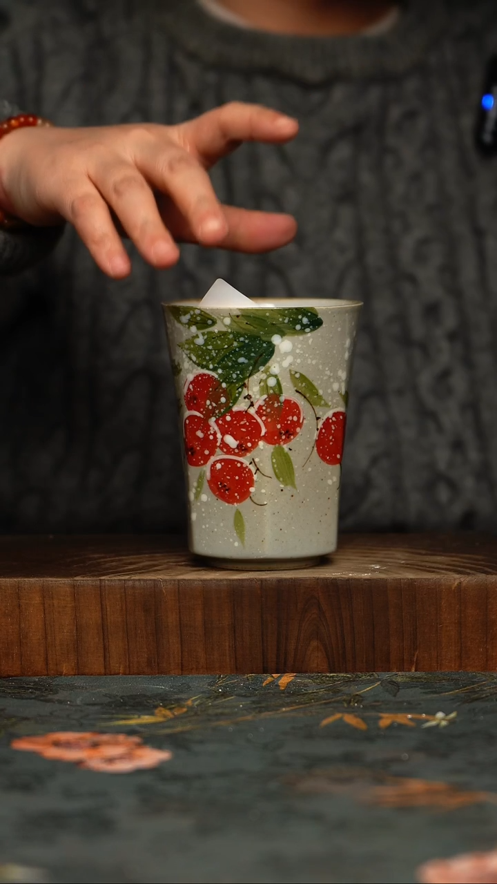 瓷片釉下彩手工手绘同款