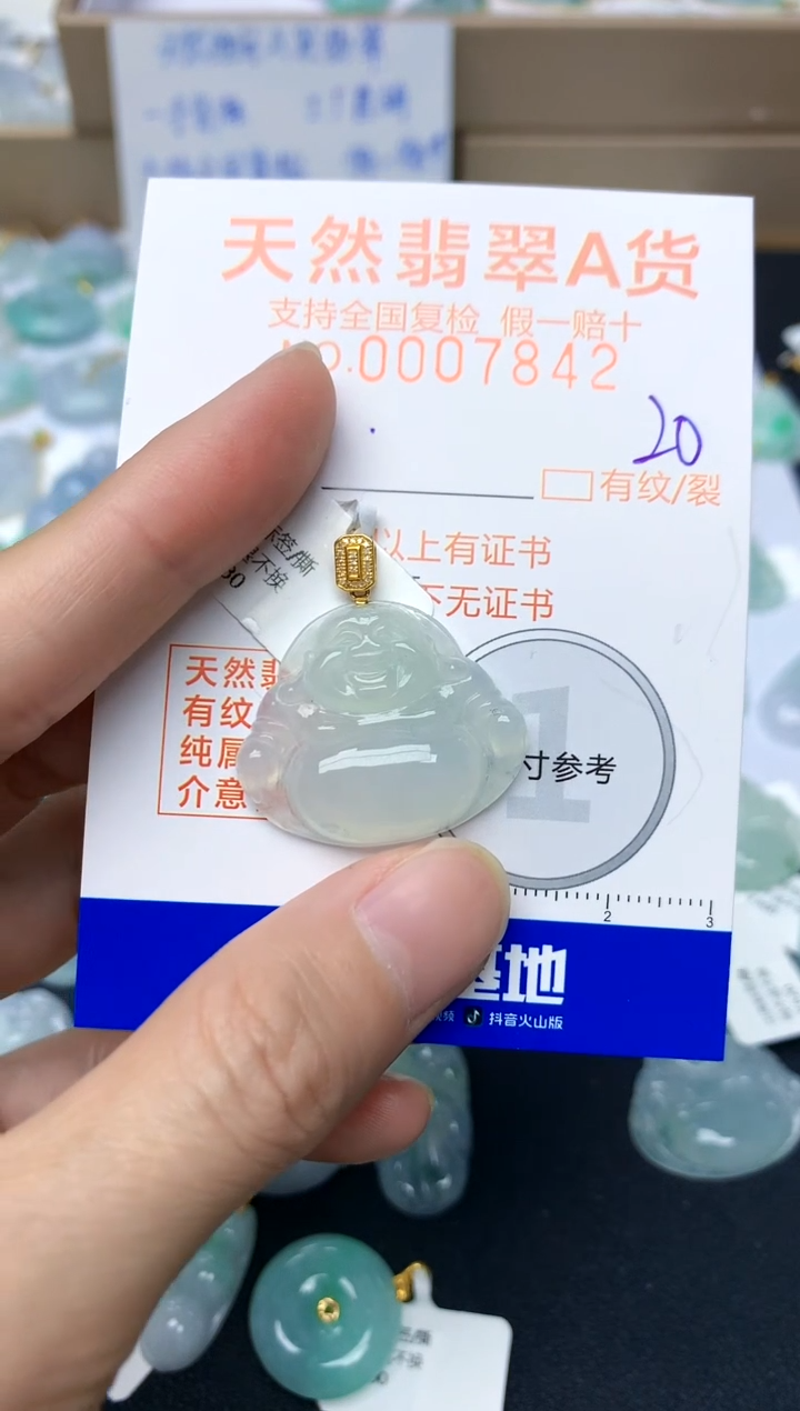 【闪购商品】翡翠颈饰18K金镶嵌20天然A货翡翠