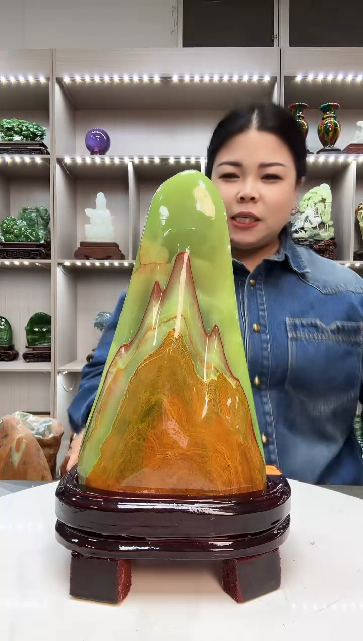 石材天然石材家居摆件办公室客厅玄关高档摆件