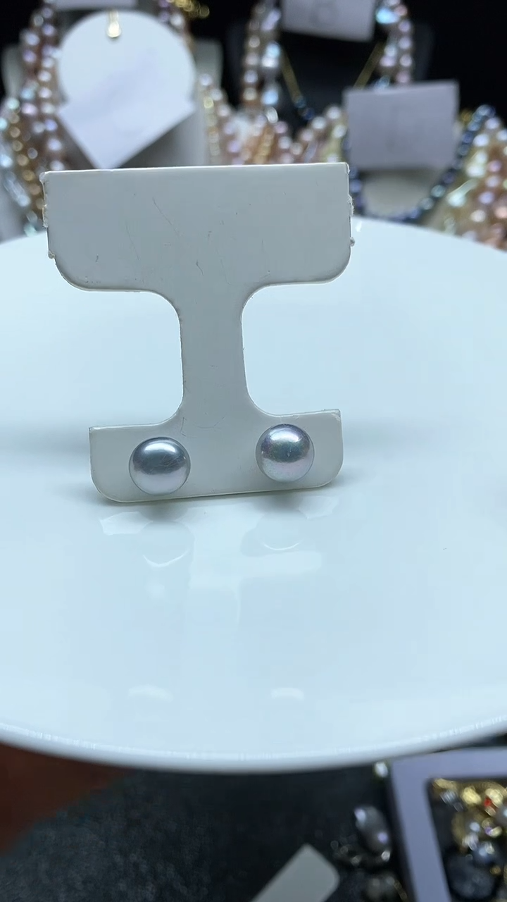 【闪购商品】淡水珍珠耳饰未镶嵌多人