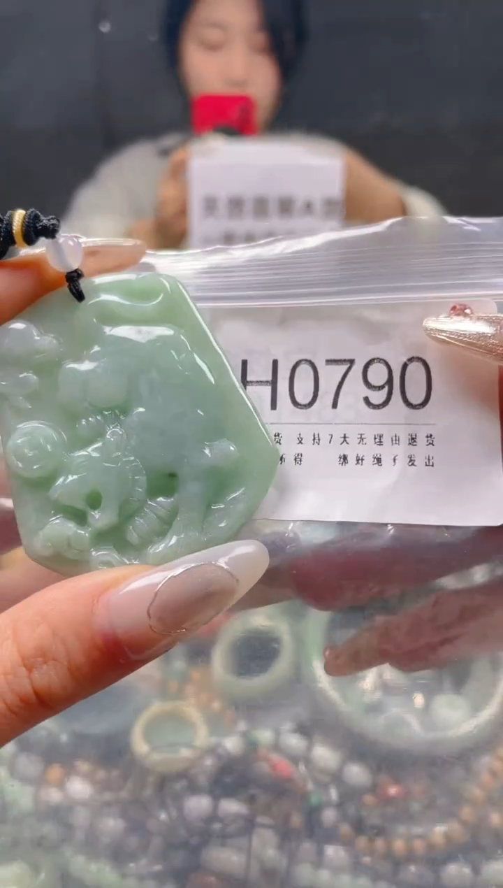 【闪购商品】翡翠颈饰未镶嵌/H/翡翠A货一图一物