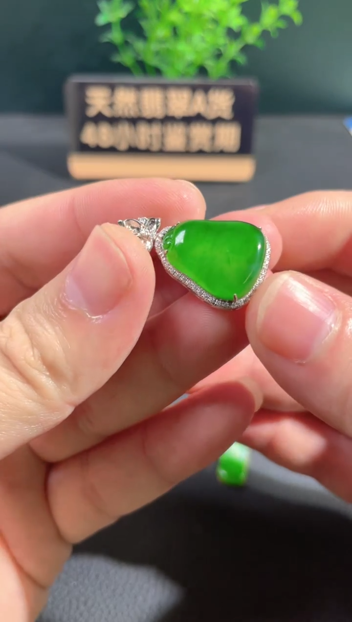 【闪购商品】翡翠颈饰18K金镶嵌翡翠