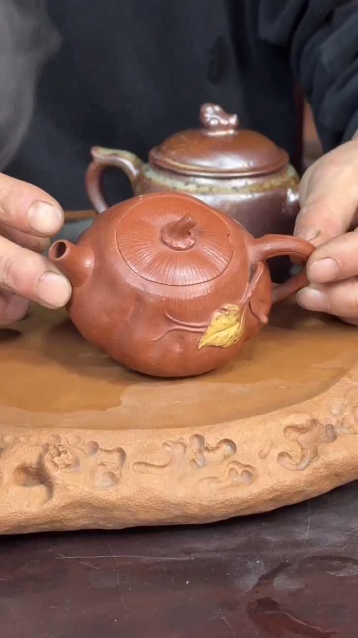 【闪购商品】紫砂全手工瓜曲壶壶