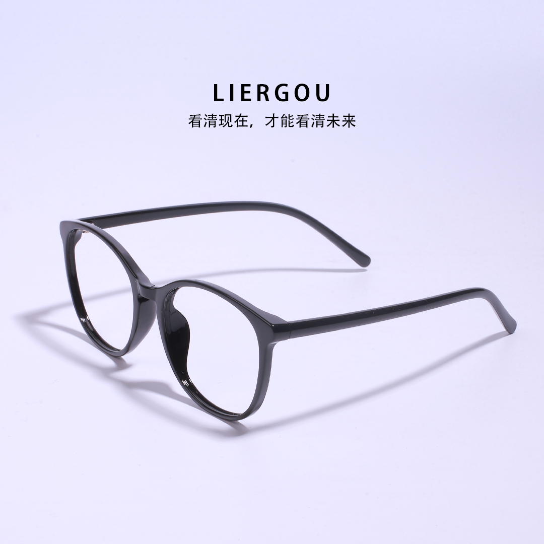 6号链接TR9071韩式全框复古文艺风文学风男女同款防蓝光高清眼镜L