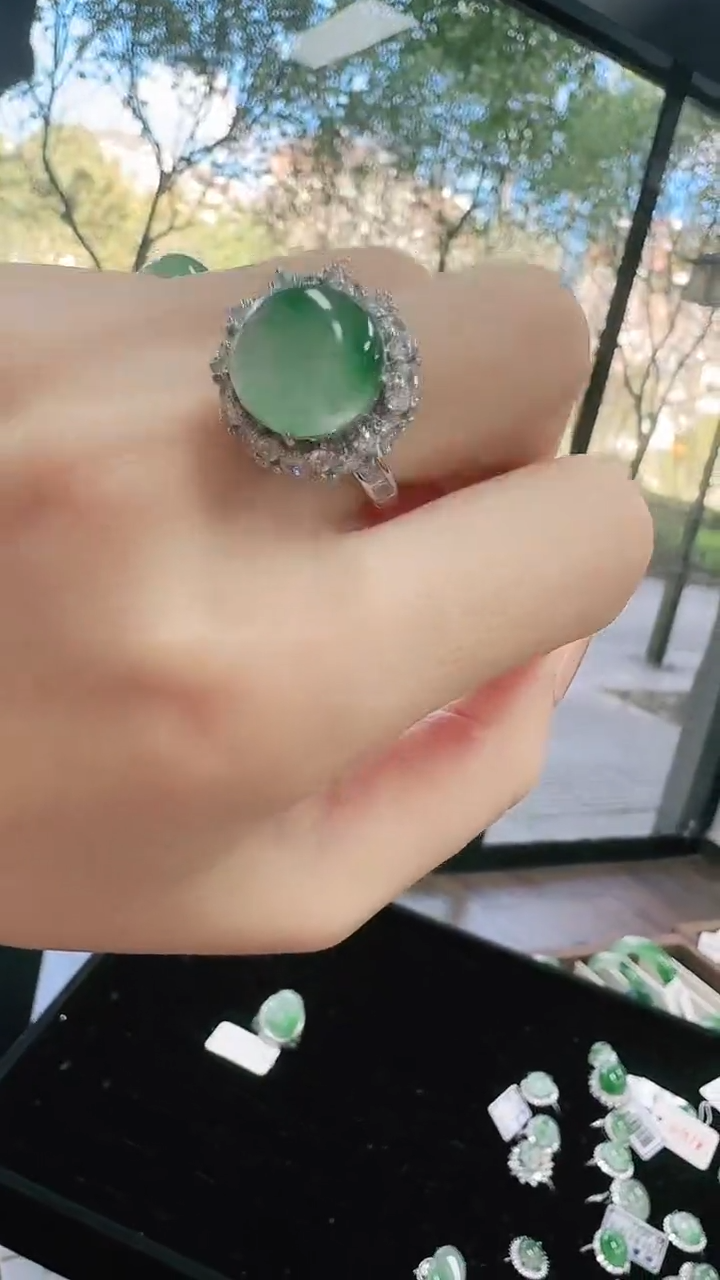 未镶嵌1石英质玉（非洲翠）/0245