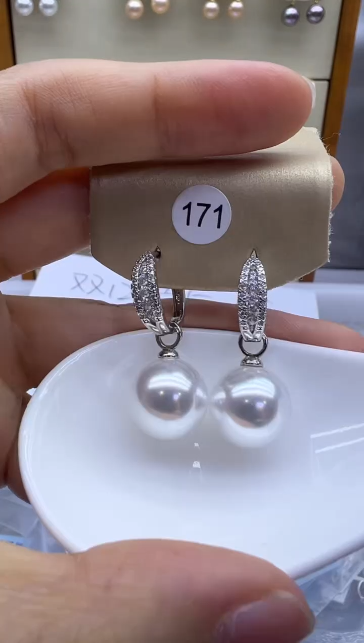 未镶嵌耳饰淡水珍珠171