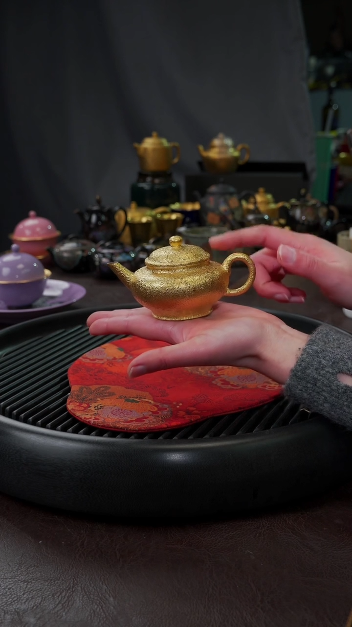 【闪购商品】杯【宜景窑鎏金】见留水平金壶