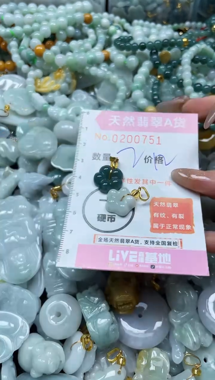 翡翠未镶嵌颈饰闪购0200751