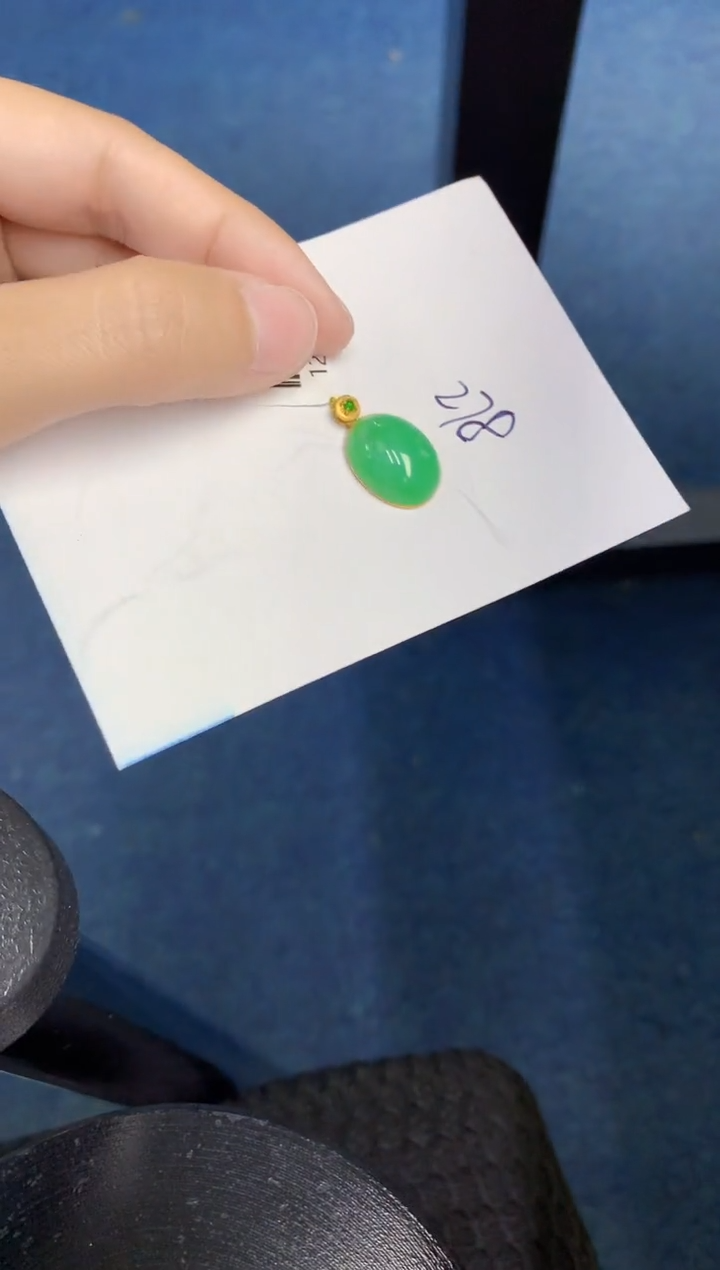 【闪购商品】翡翠颈饰18K金镶嵌000000000