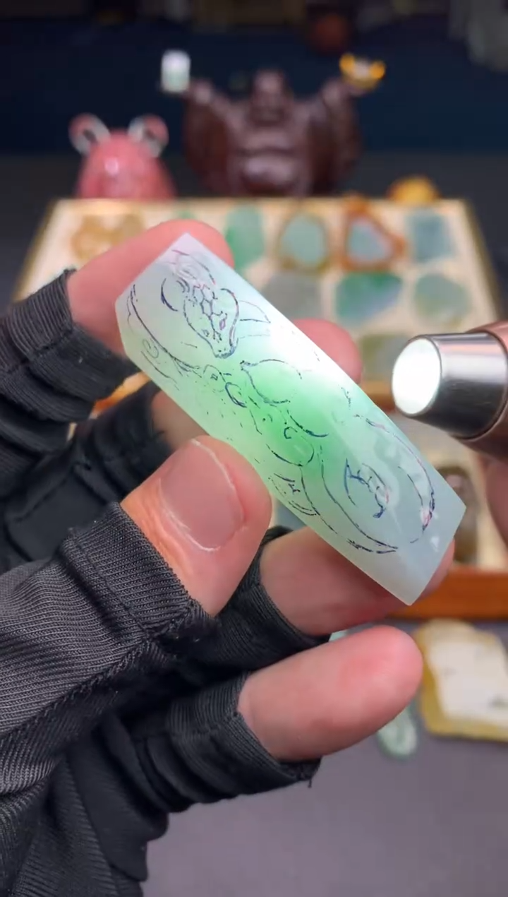 未镶嵌定制翡翠天然翡翠裸石（包工）