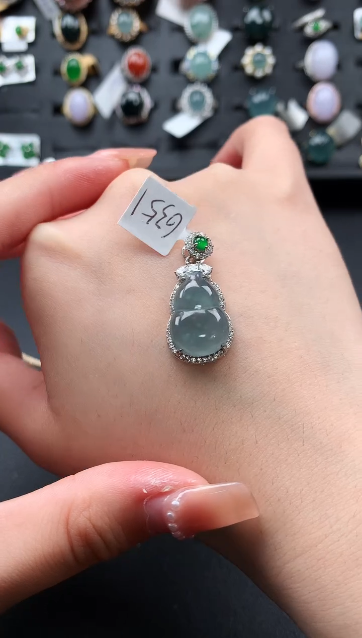 【闪购商品】翡翠戒指银S925镶嵌52141