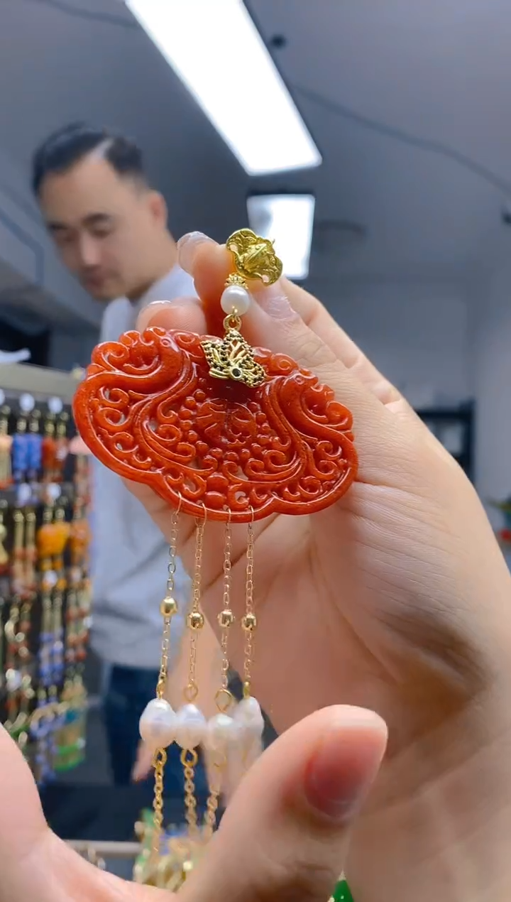 【闪购商品】翡翠耳饰合金229翡翠压襟