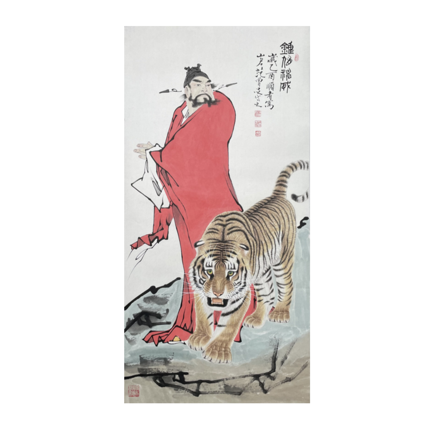 F-T-3123 范老款 人物画 139cm*68cm 托底-A