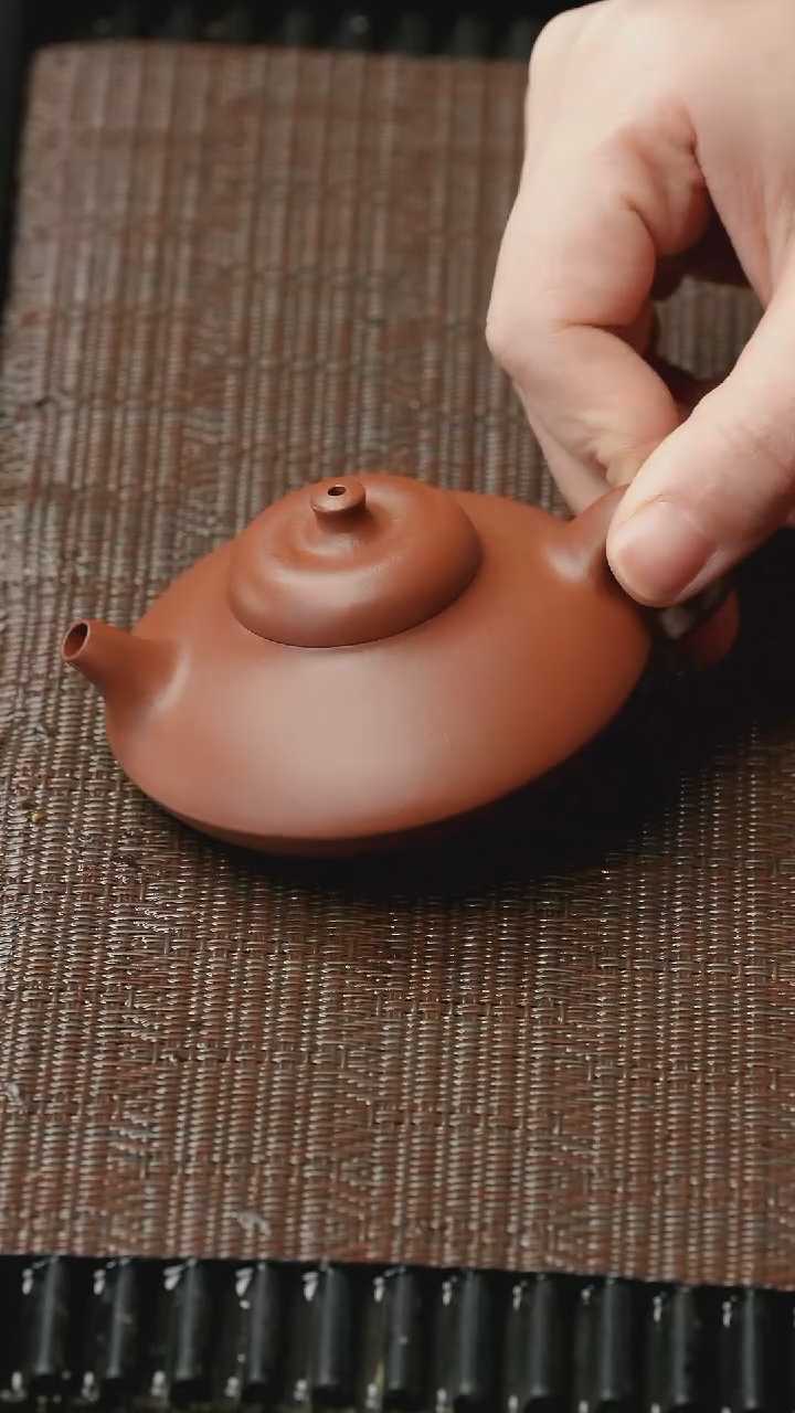 【闪购商品】紫砂茶壶五堂 阿曼陀室-合欢-朱泥