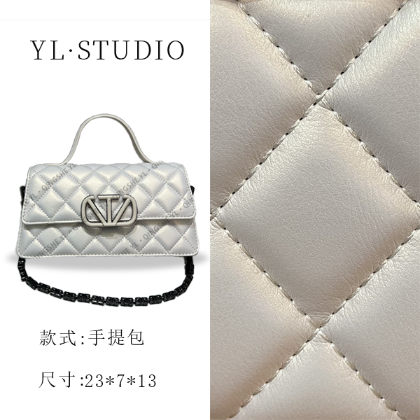 【ElinShow】2025年秋冬新款女包时尚设计单肩包ZT-95001-珍珠白