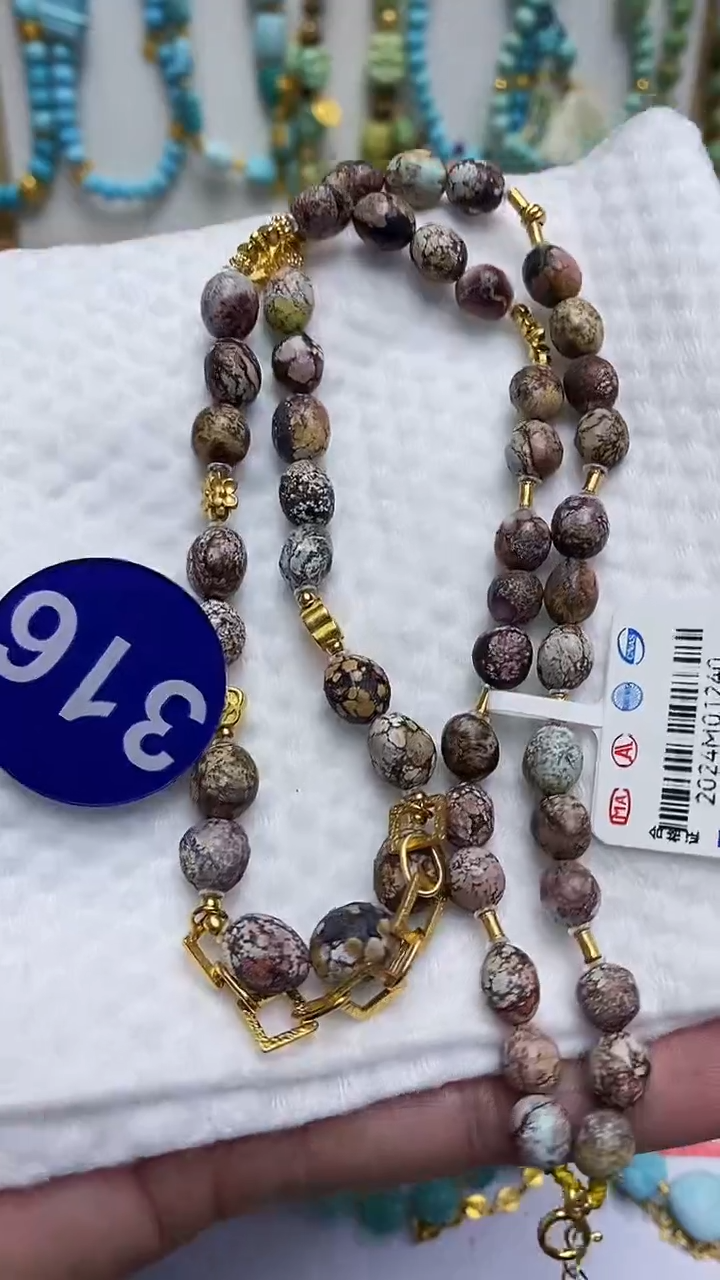 【闪购商品】绿松石项链银S925镶嵌316