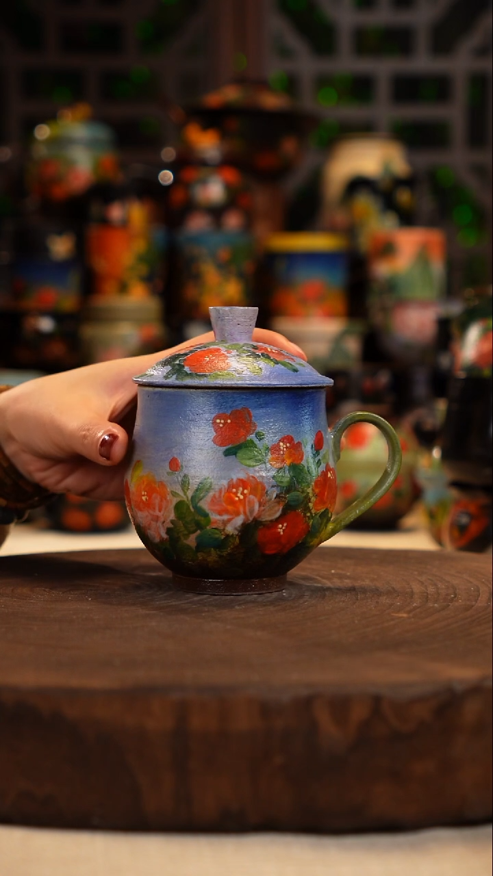 油画    手绘釉下彩