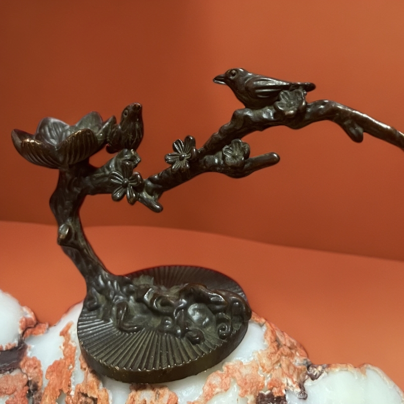 畅销灵璧石摆件珍珠石磬石纹石中式玄关茶道摆件直播间一物一拍