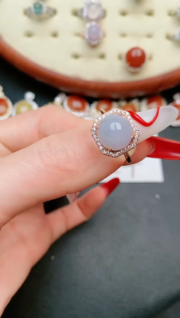 【闪购商品】翡翠戒指银S925镶嵌.....