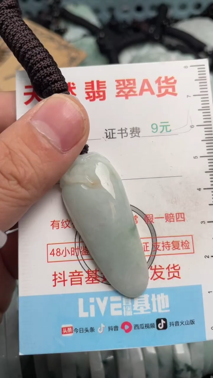 翡翠未镶嵌吊坠(不含链)1