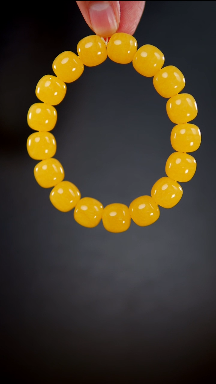 手串琥珀未镶嵌同料老型手串24.07