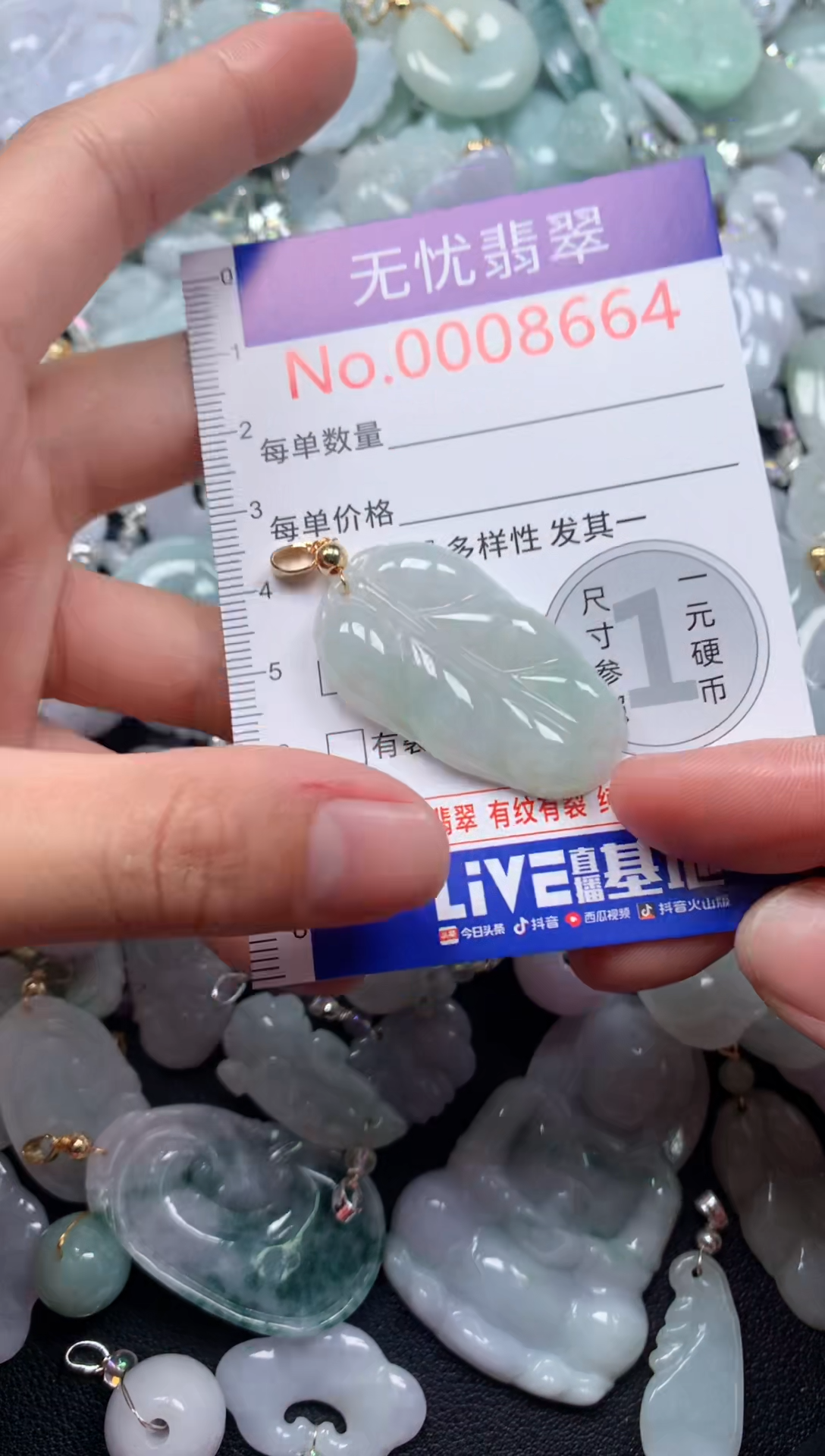 颈饰未镶嵌翡翠8664