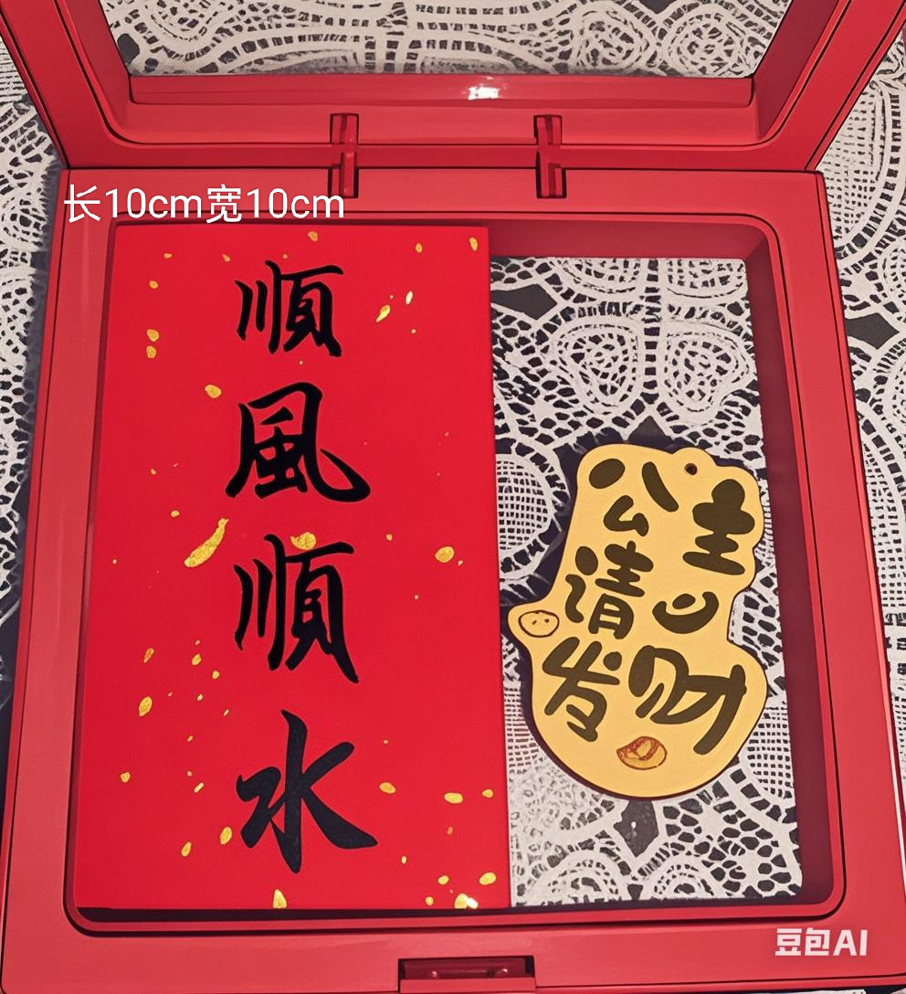蛇年顺风顺水  公主请发财桌面摆件家用中国风