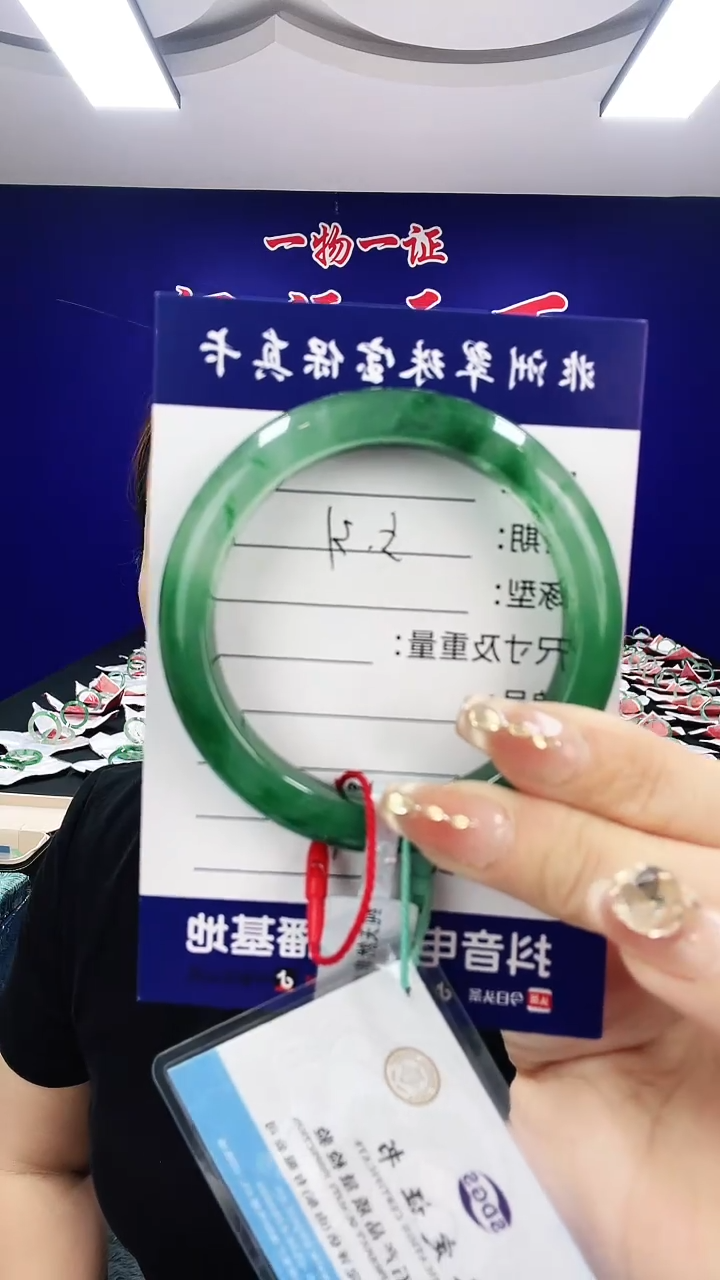 石英质玉（非洲翠）手镯未镶嵌1