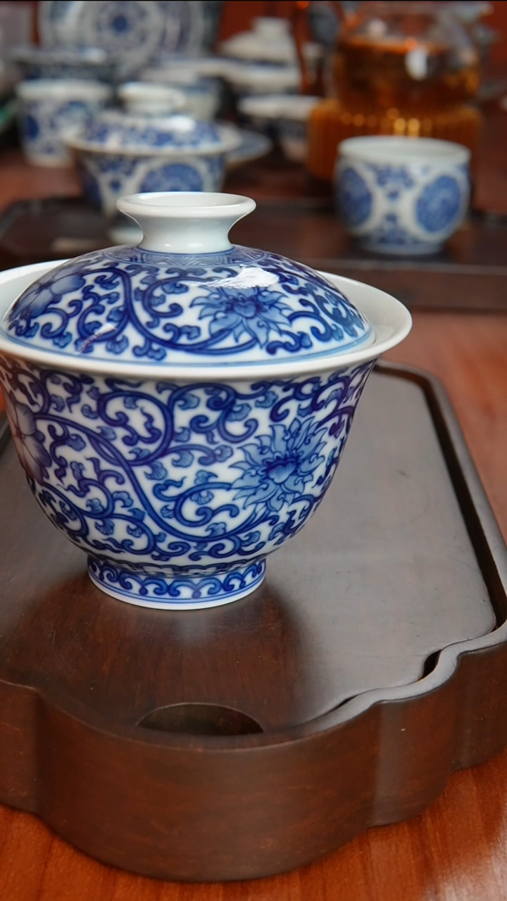 【闪购商品】景德镇镹曰手工手绘柴窑茶具