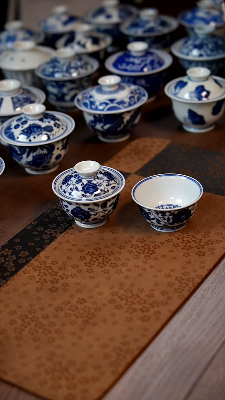 牡丹盖碗＋杯11111