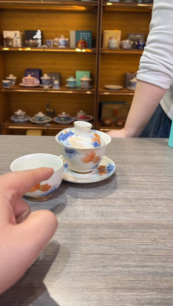 【闪购商品】富贵有余盖碗加一杯