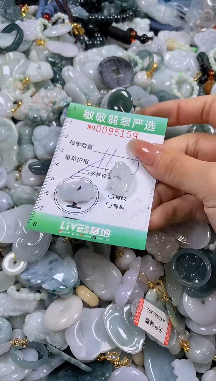 【闪购商品】翡翠颈饰未镶嵌闪购0095159多样性发其一