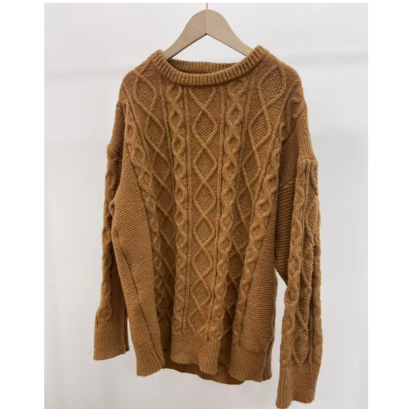 2025秋冬新款时尚百搭气长款呢子大衣A0010