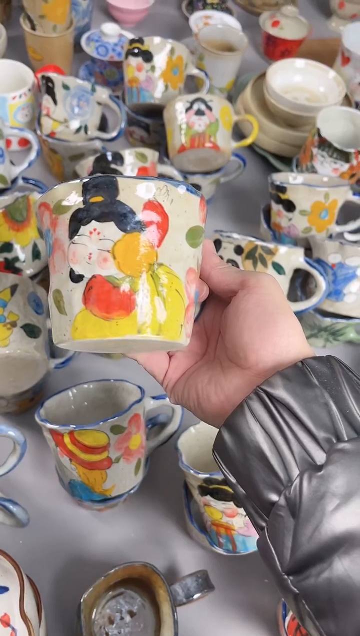 【闪购商品】瓷片景德镇手绘高温釉下彩陶瓷