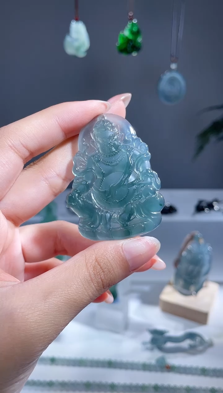 【闪购商品】翡翠颈饰未镶嵌天然A货翡翠黄财