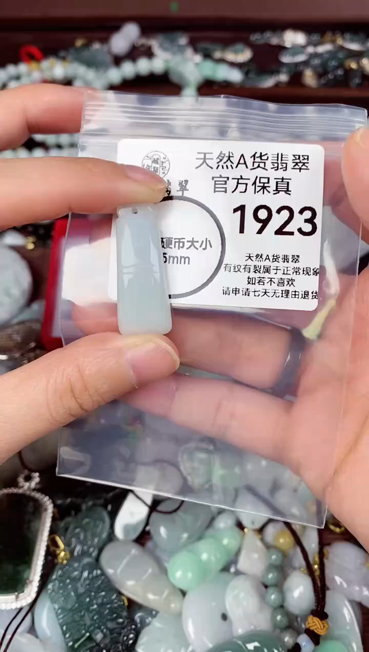 【闪购商品】翡翠颈饰未镶嵌天然A货翡翠1923