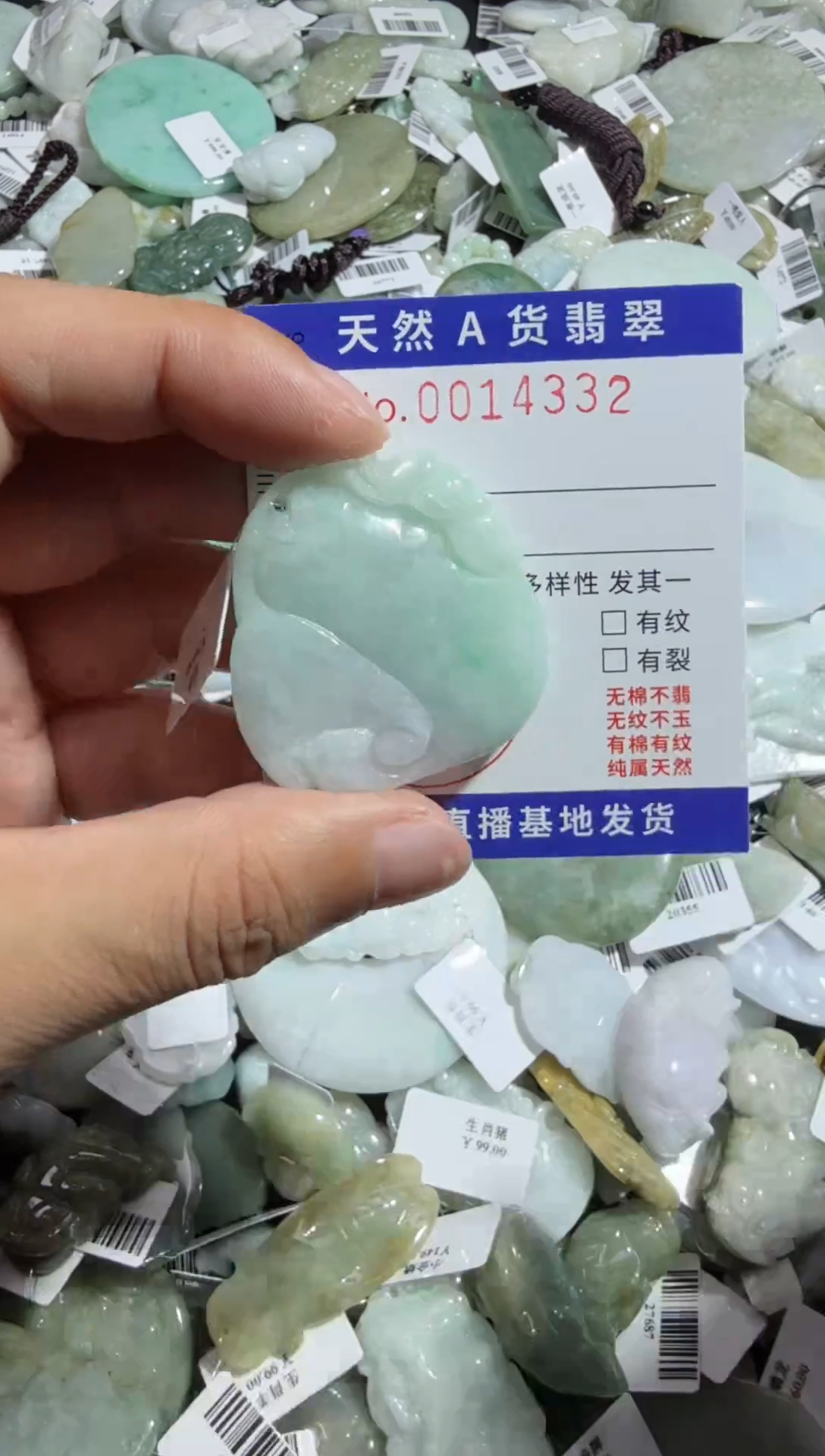 【闪购商品】翡翠颈饰未镶嵌00014332