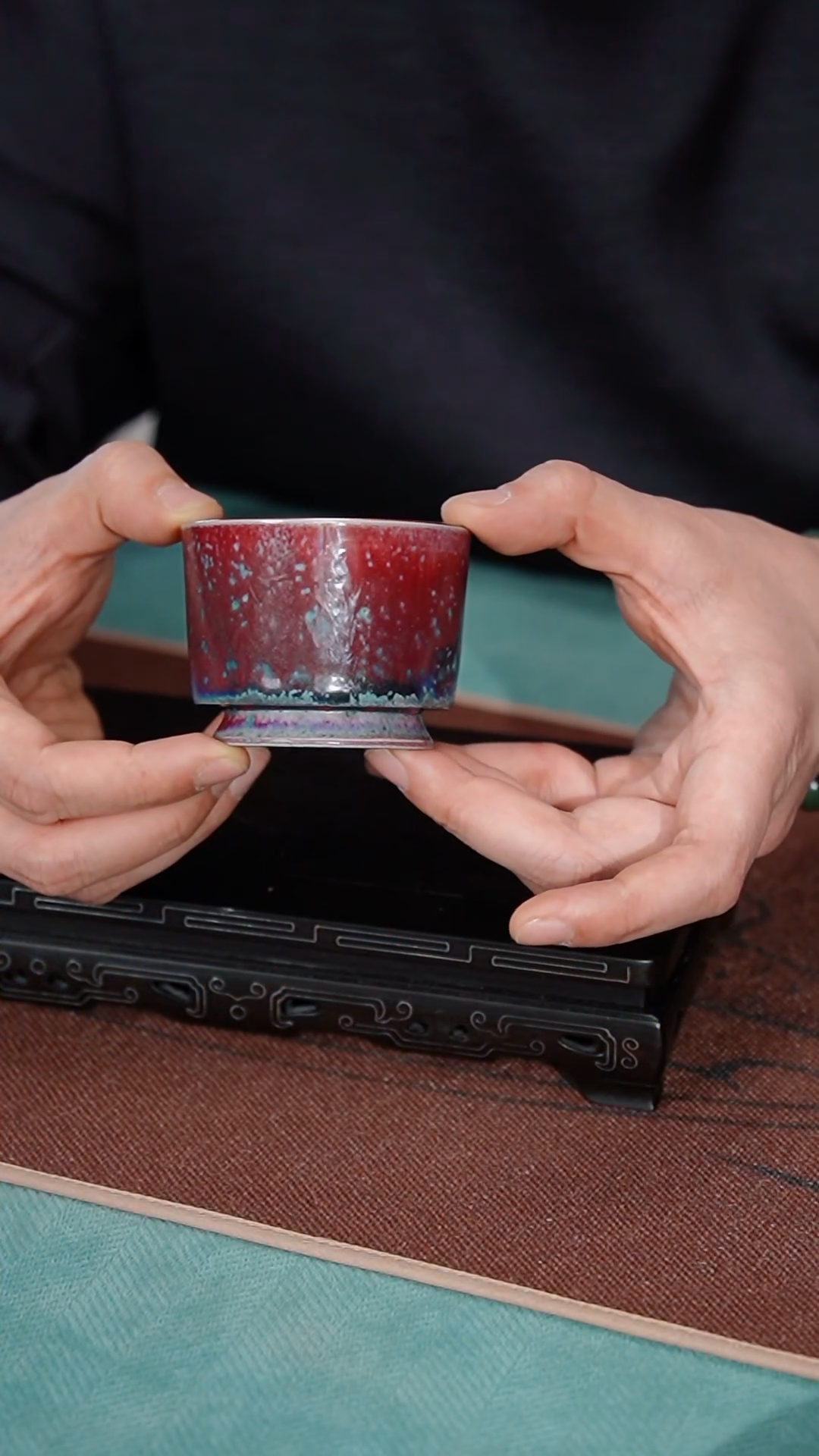 【闪购商品】瓷片09-1--融天杯----（闲者堂）