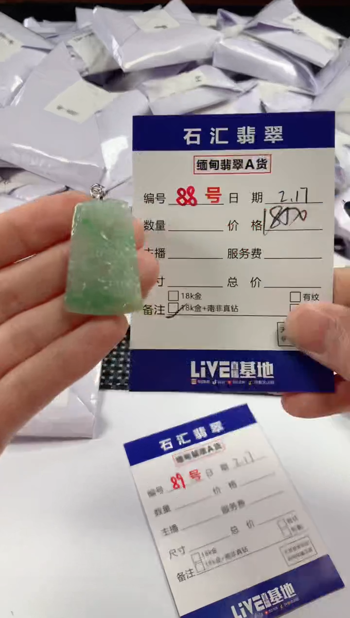 【闪购商品】翡翠颈饰18K金镶嵌11111111