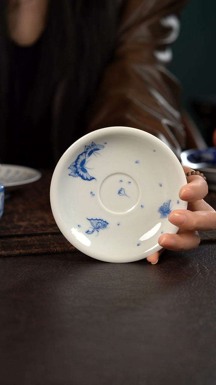 【闪购商品】杯聚澜堂福到蝶恋花杯垫