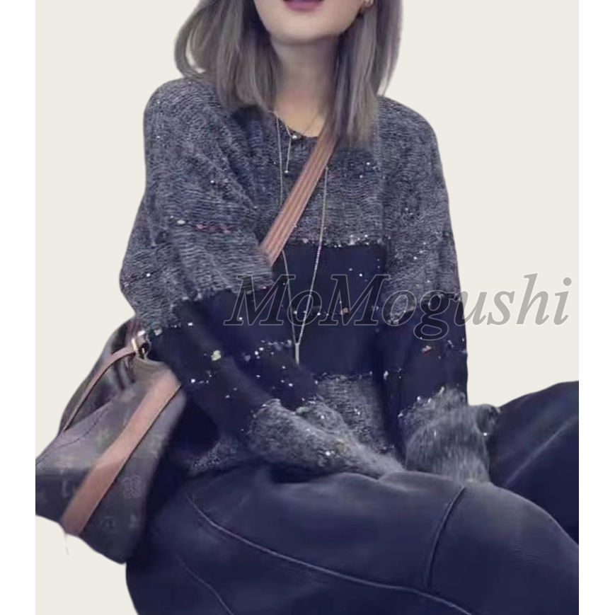 厚款通勤风秋季女装百搭宽松针织秋冬时尚休闲慵懒风套头