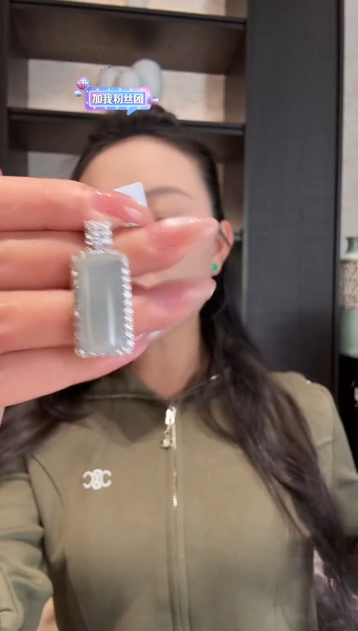 颈饰银S925镶嵌翡翠32