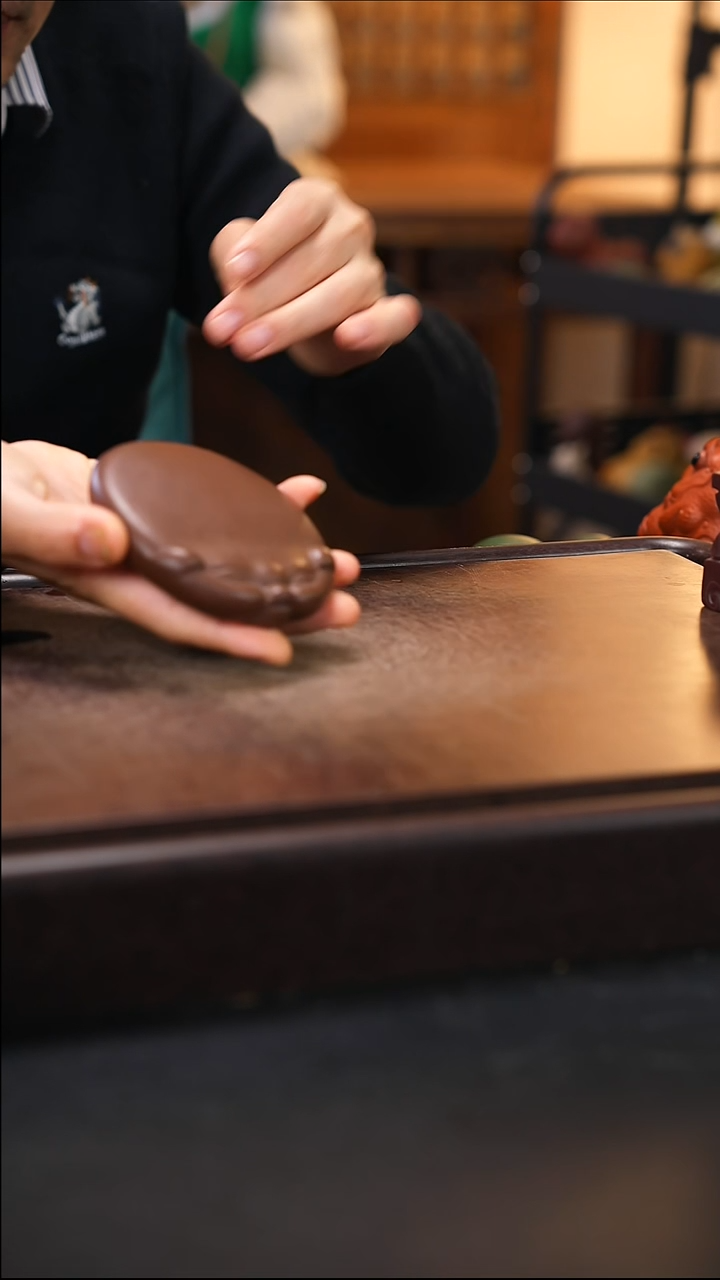 扁猪杯垫茶宠摆件