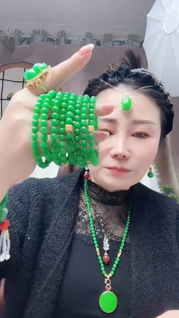 【闪购商品】翡翠手链14K金镶嵌061号